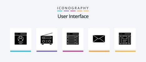 usuario interfaz glifo 5 5 icono paquete incluso usuario. correo. usuario. usuario. bien. creativo íconos diseño vector