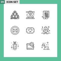 9 Thematic Vector Outlines and Editable Symbols of typing support archive message tax Editable Vector Design Elements