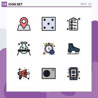 9 Creative Icons Modern Signs and Symbols of progress laboratory document dangerous biology Editable Vector Design Elements