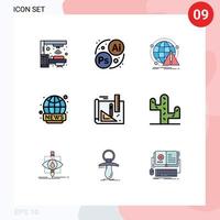 9 Creative Icons Modern Signs and Symbols of drawing news antivirus live world wide Editable Vector Design Elements