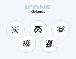 Christmas Line Icon Pack 5 Icon Design. easter gift. winter. christmas. window. christmas vector