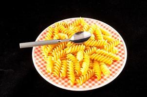 Raw pasta food close-up photo