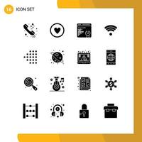 16 Creative Icons Modern Signs and Symbols of space left development arrow wifi Editable Vector Design Elements