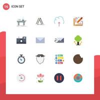 Set of 16 Modern UI Icons Symbols Signs for sketch design repair architect server Editable Pack of Creative Vector Design Elements