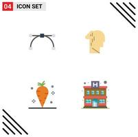 User Interface Pack of 4 Basic Flat Icons of anchor thanksgiving depression melancholy vitamin Editable Vector Design Elements