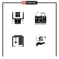 Solid Glyph Pack of Universal Symbols of arrested athletic security photo sport Editable Vector Design Elements