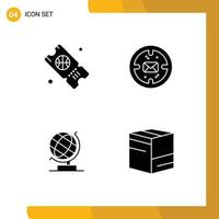Set of Modern UI Icons Symbols Signs for basketball globe business mail box Editable Vector Design Elements