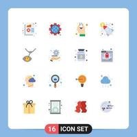 16 Creative Icons Modern Signs and Symbols of money launch love business opinion Editable Pack of Creative Vector Design Elements