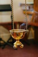 Censer hung in the church photo