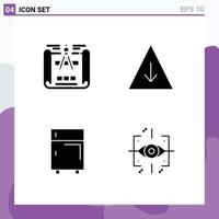 Modern Set of Solid Glyphs and symbols such as blueprint equipment career devices advanced Editable Vector Design Elements