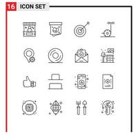 16 Creative Icons Modern Signs and Symbols of location scooter easter motor sport Editable Vector Design Elements