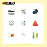 9 Creative Icons Modern Signs and Symbols of plan calendar berry fire canada Editable Vector Design Elements