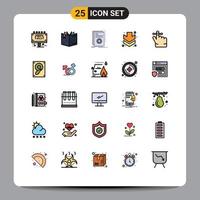 25 Creative Icons Modern Signs and Symbols of mind finger build full arrow Editable Vector Design Elements