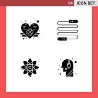 Set of Modern UI Icons Symbols Signs for clover molecule fitness sports assistance Editable Vector Design Elements