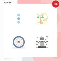 4 Creative Icons Modern Signs and Symbols of app commerce choice judgment e Editable Vector Design Elements