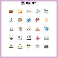 25 Creative Icons Modern Signs and Symbols of backlog right coins move arrow Editable Vector Design Elements