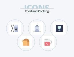 Food Flat Icon Pack 5 Icon Design. . . food. photo. editor vector