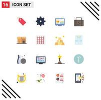 Stock Vector Icon Pack of 16 Line Signs and Symbols for sale ecommerce digital vacation summer Editable Pack of Creative Vector Design Elements