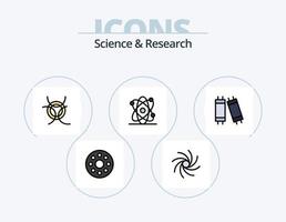 Science Line Filled Icon Pack 5 Icon Design. . light. strip. lamp. sun vector