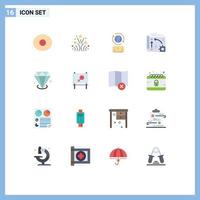 Set of 16 Modern UI Icons Symbols Signs for gemstone api global technology automation Editable Pack of Creative Vector Design Elements