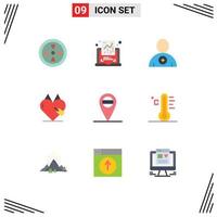 Set of 9 Vector Flat Colors on Grid for placeholder ecommerce body commerce e commerce Editable Vector Design Elements