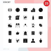 Set of 25 Modern UI Icons Symbols Signs for valentine product ux buy study Editable Vector Design Elements