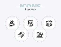 Insurance Line Icon Pack 5 Icon Design. . life. insurance. insurance. security vector