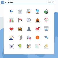 Set of 25 Modern UI Icons Symbols Signs for apparatus operator increase help geography Editable Vector Design Elements