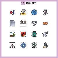 16 Creative Icons Modern Signs and Symbols of coding binary dry skin foam cosmetic Editable Creative Vector Design Elements