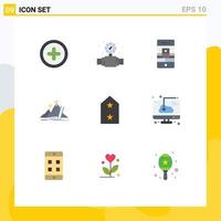 9 Creative Icons Modern Signs and Symbols of army leader communications development success Editable Vector Design Elements