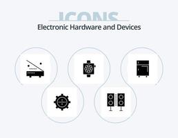 Devices Glyph Icon Pack 5 Icon Design. watch. devices. technology. apple. equipment vector