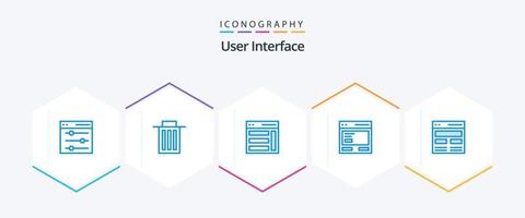 User Interface 25 Blue icon pack including communication. action. user. user. right vector