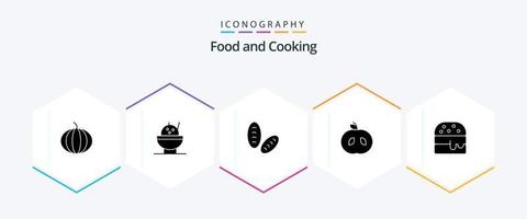 Food 25 Glyph icon pack including . food. vector