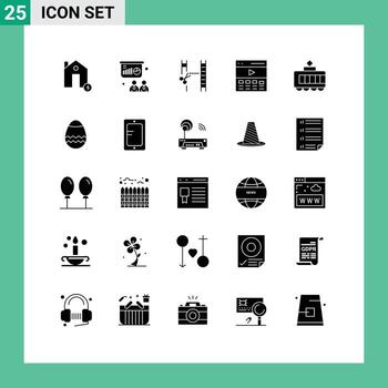 Stock Vector Icon Pack of 25 Line Signs and Symbols for user hero board header editing Editable Vector Design Elements