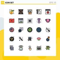 25 Creative Icons Modern Signs and Symbols of develop coding programing code graph Editable Vector Design Elements