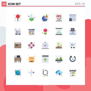 Universal Icon Symbols Group of 25 Modern Flat Colors of setting code growth api coffee Editable Vector Design Elements