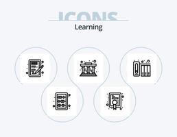 Learning Line Icon Pack 5 Icon Design. museum. success. learning. learning. learning vector