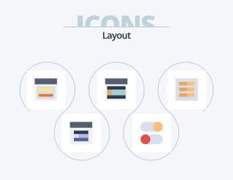 Layout Flat Icon Pack 5 Icon Design. . . radio. ux. layout vector