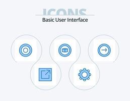 Basic Blue Icon Pack 5 Icon Design. . navigation. cube. mobile. basic vector