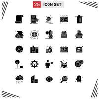 25 creativo íconos moderno señales y símbolos de consola juego de azar carretilla juego carretilla editable vector diseño elementos
