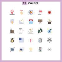 Set of 25 Modern UI Icons Symbols Signs for housework cleaning meet file delete Editable Vector Design Elements