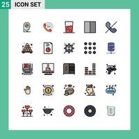 25 Creative Icons Modern Signs and Symbols of mobile call and layout set Editable Vector Design Elements