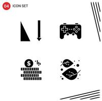 Creative Icons Modern Signs and Symbols of ascending doller controller joystick leaf Editable Vector Design Elements