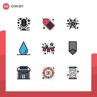 9 Creative Icons Modern Signs and Symbols of confetti drop sale ideas brain Editable Vector Design Elements