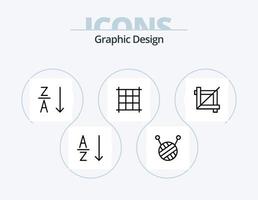 diseño línea icono paquete 5 5 icono diseño. . video. malla vector