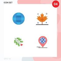 User Interface Pack of 4 Basic Flat Icons of globe chinese world turkey business Editable Vector Design Elements