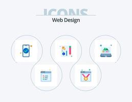Web Design Flat Icon Pack 5 Icon Design. photo. tools. authentication. pen. edit vector