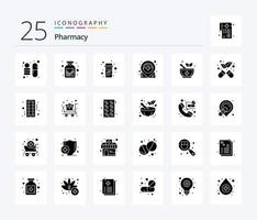 Pharmacy 25 Solid Glyph icon pack including alternative. pharmacy. pharmacy. medicine. location vector