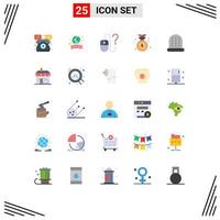 Set of 25 Modern UI Icons Symbols Signs for sewing emblem computer badge online Editable Vector Design Elements