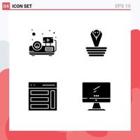 Set of Modern UI Icons Symbols Signs for beamer right animal king user Editable Vector Design Elements